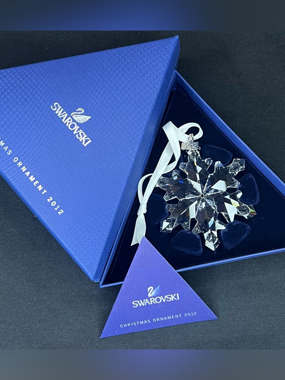 Swarovski Clear Crystal Snowflake 2012 Ornament